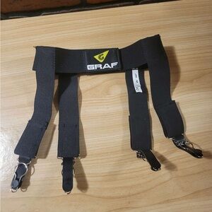Graf Hockey Garter Belt Junior Medium Black Brand New